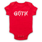 GOTH SLOGAN METAL HARDCORE MUSIC ROCK FASHION GOTHIC BABY GROW SHOWER GIFT