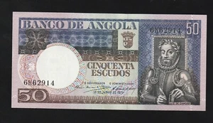 Angola, 50 scudi, 1973, P-105, banconota non circolata, poeta Luis de Camões - Foto 1 di 2