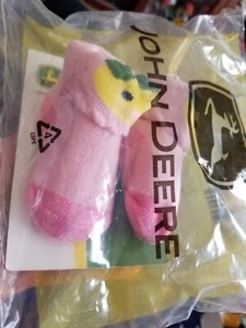 Stivaletti neonato John Deere 0-6 mesi stivali rosa pulcino - Foto 1 di 5