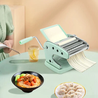 Manual Pasta Maker Machine with 6 Adjustable Thickness Settings Dough Roller - Image 1 of 4