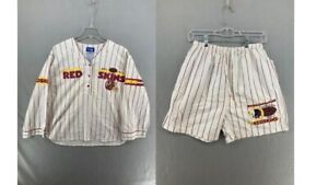 Redskins Pajama Set Womens Large Vintage Stripes
