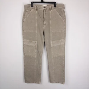 Agolde Jeans Womens Size (38x28) Beige Cooper Drab Organic Straight New - Picture 1 of 11