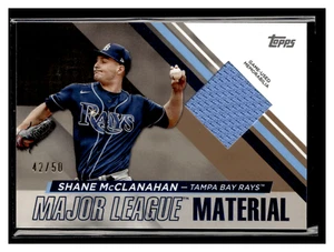 Shane McClanahan /50 - 2024 Topps Major League Material Oro #MLMSM - Imagen 1 de 2