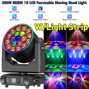 Fascio LED 19x20W RGBW occhio d'ape luce testa mobile zoom lavaggio DJ palco luce spettacolo bar - Foto 1 di 16
