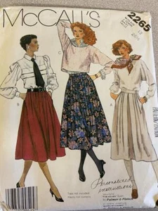 Vintage McCall’s Sewing Pattern 2265 – Misses’ Skirts (Size 12) - Imagen 1 de 1
