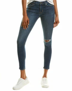 Hudson Jeans Women Natalie Destructed Bastille Ankle Skinny Jeans Blue Size 26 - Picture 1 of 2