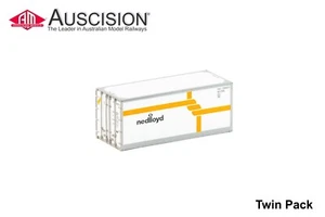 Auscision (CON-175) Nedlloyd V1 20' Container - HO Scale Twin Pack - Picture 1 of 1