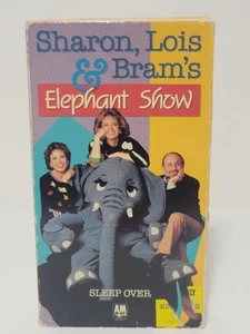 SHARON, LOIS & BRAM’S ELEPHANT SHOW SLEEP OVER VHS (PRE-VIEWED) Blockbuster Ed - Picture 1 of 4