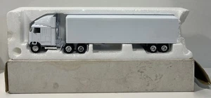 Vintage MDK International Semi Truck White Tractor Trailer 13.5" Blank W/ Box - Picture 1 of 12