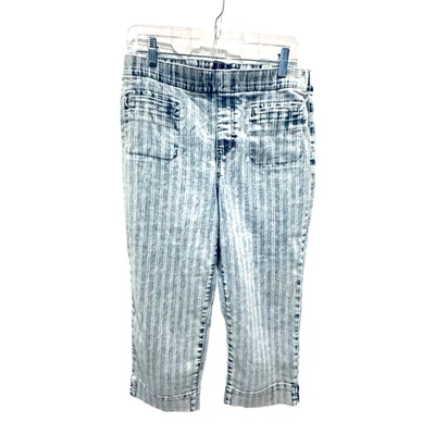 Pantalones cortos de mezclilla a rayas azules Westbound 8p Foto 1 de 4