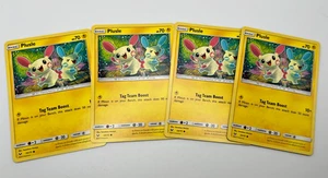 Plusle 33/73 x4 4x Pokémon Cards 2017 Shining Legends Playset LP - Picture 1 of 1