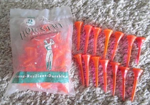 UNOPENED PACKAGE OF 35 FLOR-S-ENT PLASTIC GOLF TEES + 14 EXTRA - Picture 1 of 6