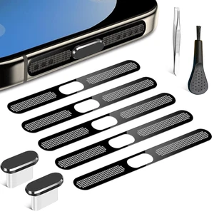 Prise Poussière USB C, Cache Poussière Haut-Parleur Téléphone et Bouchon de Protection Anti Poussière - Photo 1 sur 12