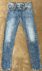 Pantalones de mezclilla ajustados al tobillo Rock Revival talla 26 para mujer - Imagen 1 de 4