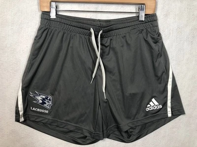University of Wisconsin La Crosse Adidas Team Issued Knit Shorts Gray Women's S - Изображение 1 из 4