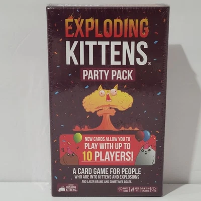 Neues Exploding Kittens Party Pack Kartenspiel | bis zu 10 Spieler | Partyspiel | - Bild 1 von 4