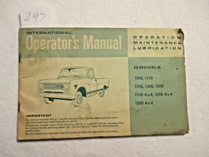 INTERNATIONAL OPERATOR'S MANUAL 1010, 1110, 1210, 1310. - Bild 1 von 1