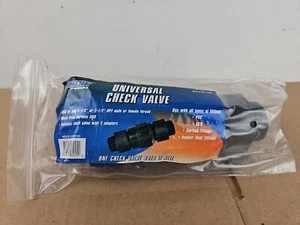 Sump Pump Check Valve Fits 1-1/4" or 1-1/2" NPT Male or Female Thread PVC or ABS - Picture 1 of 3