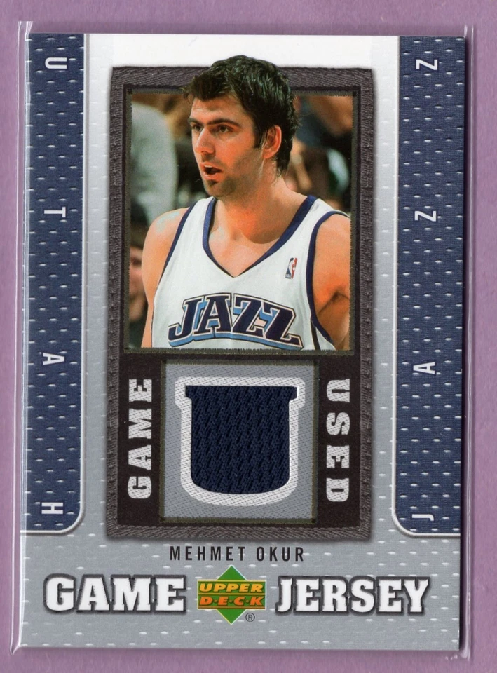 2007-08 UPPER DECK UD GAME JERSEY #MO MEHMET OKUR UTAH JAZZ GAME USED - Image 1 of 3