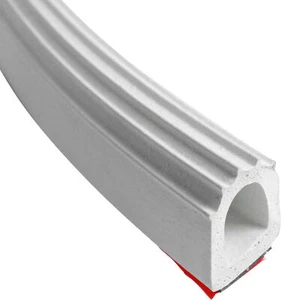 100 feet 1" RV White Self Adhesive Exterior RV Slide Out D Rubber Weather Seal - Picture 1 of 7