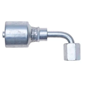 8G-8FJX90S MegaCrimp Kupplung Buchse JIC 37 Fackel drehbar - 90 gebogenes Rohr - Bild 1 von 6
