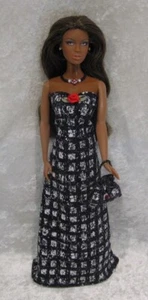 Made to fit FASHION ROYALTY #25 Handmade Clothes, Dress, Purse & Necklace Set - Picture 1 of 3