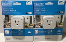 Enbrighten Smart Plug Outlet Switch Wifi Bluetooth Schedule Timer App 2 PACK NEW