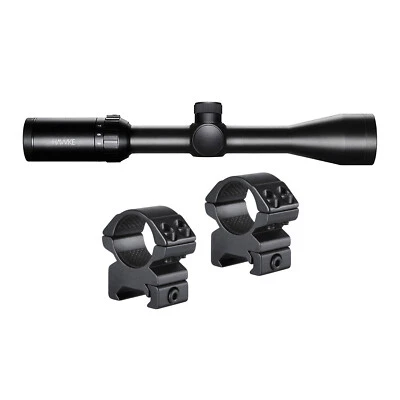 HAWKE SPORT OPTICS Hawke Vantage 3-9x40 Riflescope, Mil-Dot Reticle, FMC, 1/4 MOA with 2pc Rings