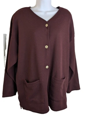 Express Tricot, Cárdigan para Mujer, Rojo Rubí, Talla M Foto 1 de 3