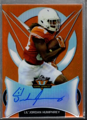 B3103- 2019 Leaf Valiant Orange #BALJH Lil'Jordan Humphrey Auto /50 - NM-MT - Image 1 of 2