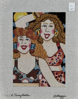 Double Dare Jerry Fenter 手绘针绣帆布 Maggie M-460 18 克拉 — 第 1/3 张图片