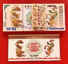 100 Pieces of Chinese 10^63 Yellow Dragon Banknotes With Collection certificate