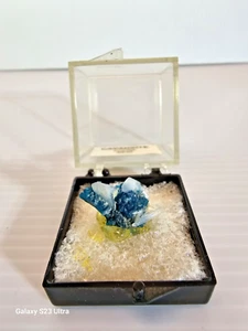 Cavansite Crystal Cluster esemplare minerale Poona India, spedizione gratuita USA - Foto 1 di 13
