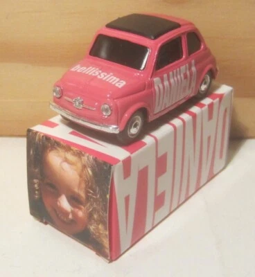 1480. Brumm Promo Exclusive S09/07 FIAT 500-Compleanno Daniela 5 anni bellissima - Immagine 1 di 4