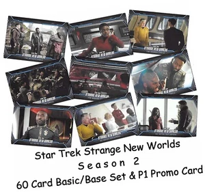 Star Trek Strange New Worlds Season 2 - 60 Card Basic/Base Set & P1 Promo Card - Picture 1 of 7