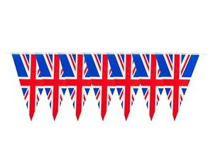Union Jack 7m Triangle 25 Flag Bunting | Party Decoration for Birthday & England - Picture 1 of 6