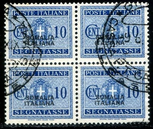 Colonie Somalia 1934 Segnatasse. n. 53 - quartina - usata (m1713) - Picture 1 of 2