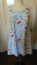 Laura Ashley- 'SEASIDE' - REVERSIBLE CROSS BACK APRON