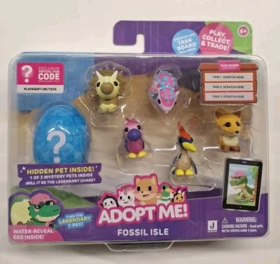 Adopt Me! Pets Fossil Isle - 6-pack w/ Hidden Pet - Exclusive Virtual Item - Image 1 of 3