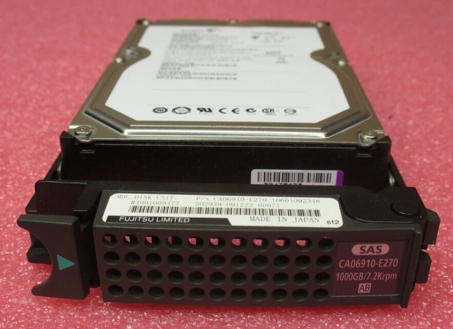 Fujitsu Enternus CA06910-E270 1TB 7.2K 6Gb/s SAS 3.5" ST31000640SS HDD In Caddy - Image 1 of 4