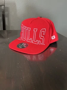 Cappello Berretto Snapback Nuovo Ultra Game NBA Basketball Team Chicago Bulls Rosso - Foto 1 di 9