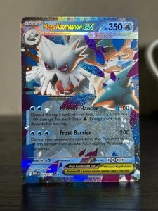 Mega Abomasnow ex 036/132 Me01: Mega Evolution Holo TCG Pokemon Card - Picture 1 of 3