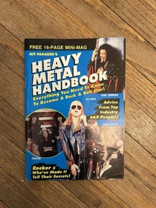 vtg HEAVY METAL HANDBOOK MINI MAGAZINE Celebrity Advice How To Be A Rock Star - Picture 1 of 5