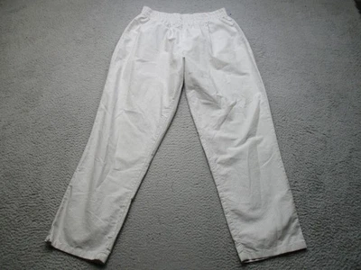 Pantalones Djerf Avenue Mujer XL Blanco Gris Rayas Algodón Orgánico Cintura Elástica Foto 1 de 4