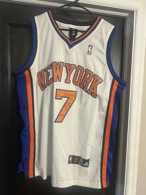 Carmelo Anthony NY Knicks Basketball Jersey Stitched Size 50 NBA #7 Adidas White - Image 1 of 4