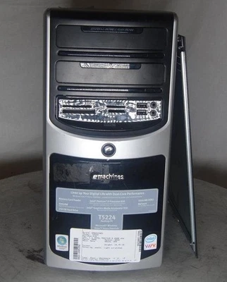 EMachines T5224 Tower Intel Pentium D 2.8GHz 2GB SEE NOTES - Image 1 of 4
