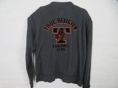 Suéter True Religion Para Hombres 3XL Gris Botón Frontal Cuello en V Cárdigan Club de Fútbol Foto 1 de 4