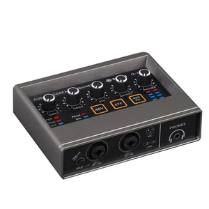Q16 Microphone Enregistrement Carte Son USB Carte Son Mixeur Audio Microphone6959 - Photo 1/8