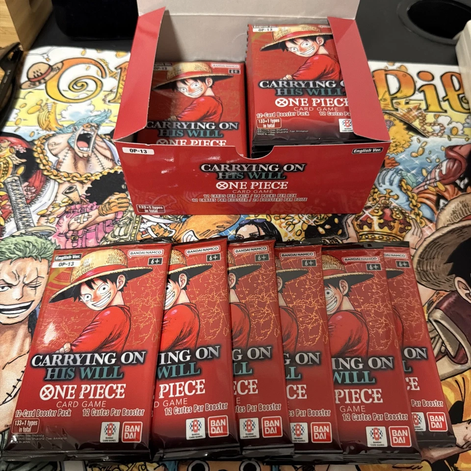 Carrying On His Will Booster Pack Juego de Cartas Coleccionables de Una Pieza [LOTE DE 6] Foto 1 de 1