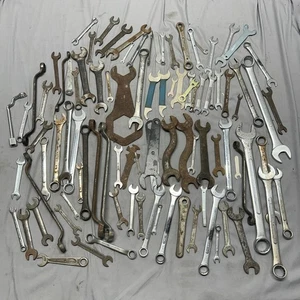 HUGE LOT Of 95+ WRENCHES NEW, USED, VINTAGE - Picture 1 of 10